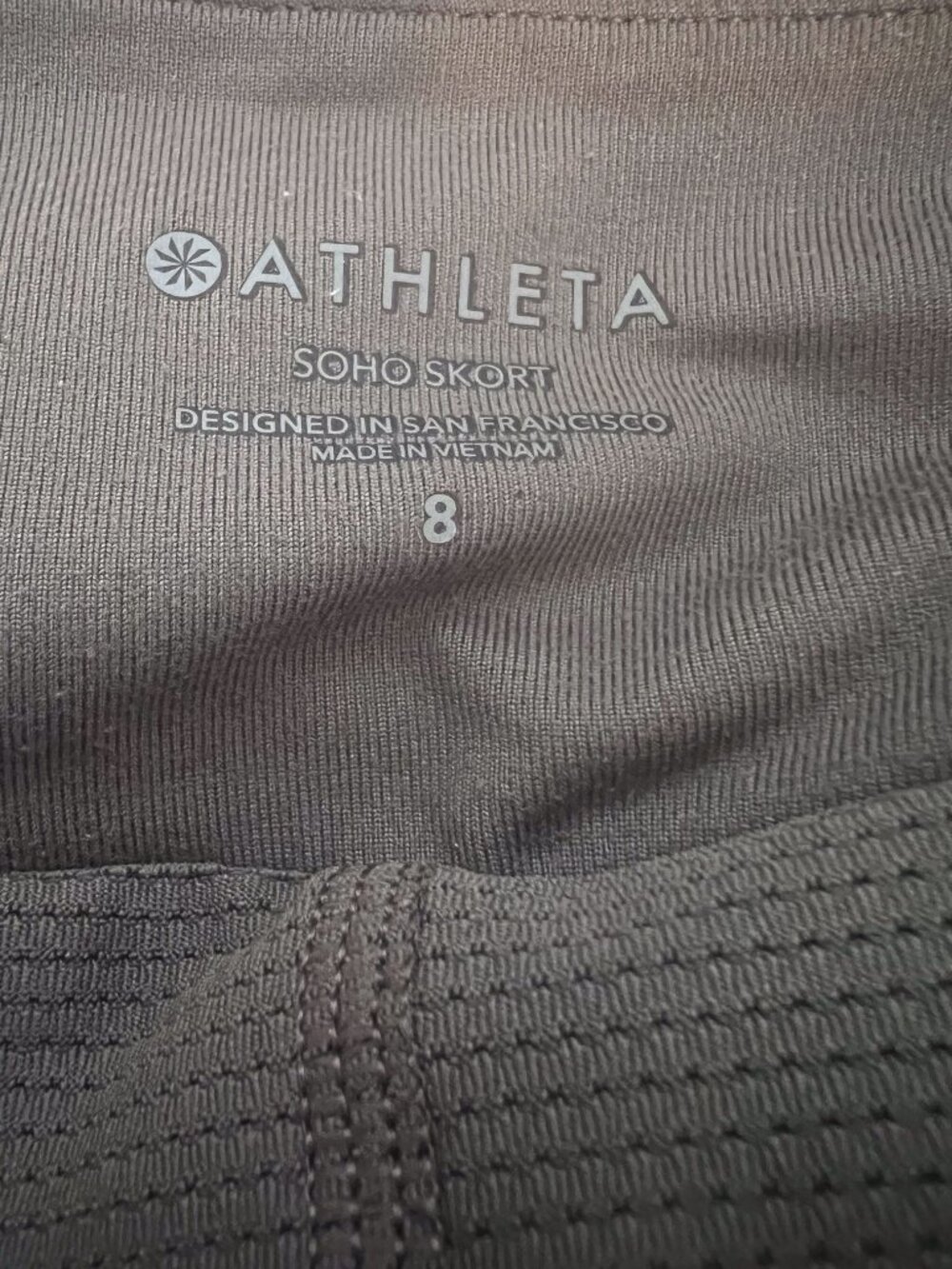 Athleta Soho Skort Mountain Olive Green Packable Travel Hiking Skirt Size 8 - Picture 9 of 14